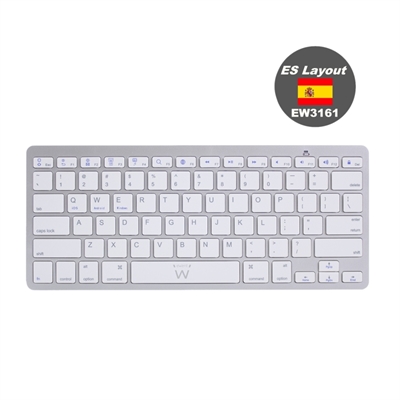 Ewent Teclado Bluetooth Iosandroidwin Slim Plata